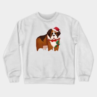 Cute St. Bernard Drawing Crewneck Sweatshirt